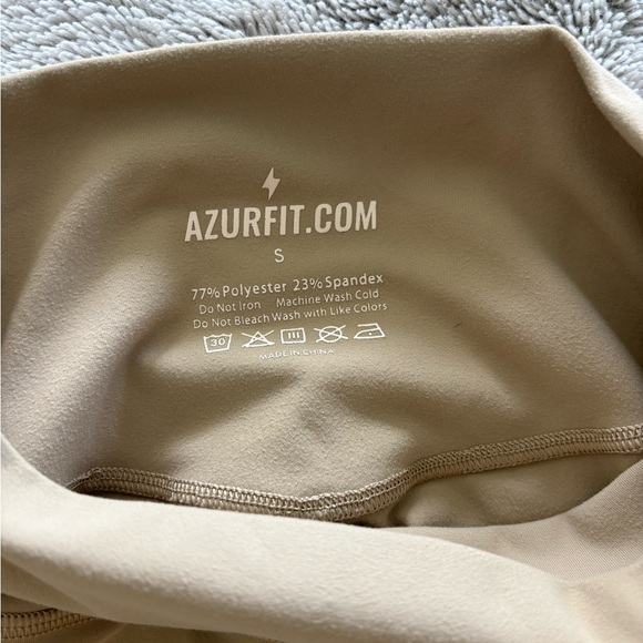 AZUR Fit HIGH WAISTED LEGGINGS - in colour COOKIE - Picture 4 of 4